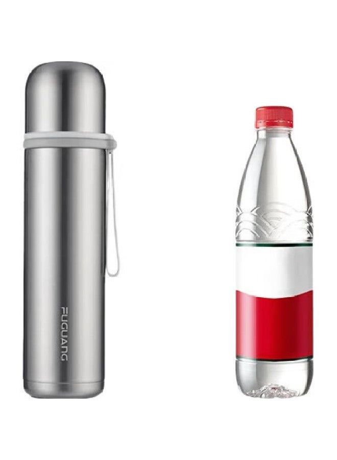 Tomimitsu Fuguang Insulated Bottle, 316 Stainless Steel, For Men And Women, Students, Dual-Use, Portable, Large Capacity, Vacuum Insulated, Outdoor Sports Water Bottle - Image 2
