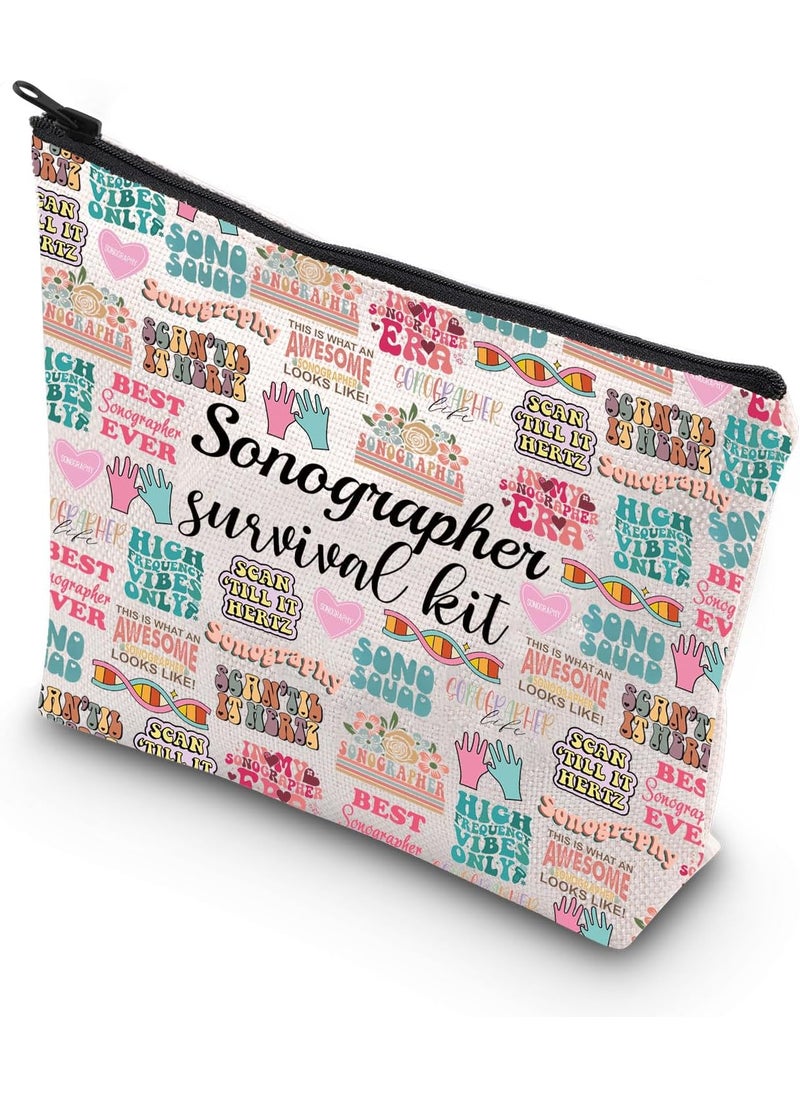 WCGXKO - WCGXKO Sonographer Gift Sonographer Survival Kit Ultrasound Tech Makeup Bag Radiologist Gift (Sonographer ever) - Image 1