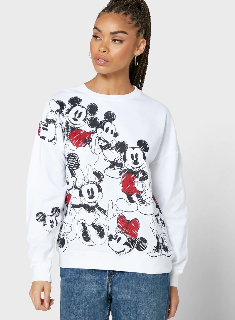 Seventy Five Mickey & Minnie Mouse Sweatshirt
