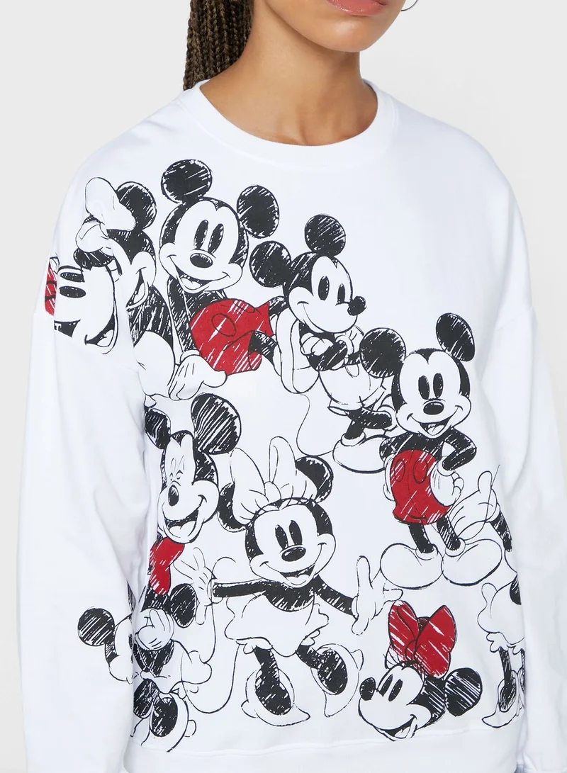 Seventy Five Mickey & Minnie Mouse Sweatshirt