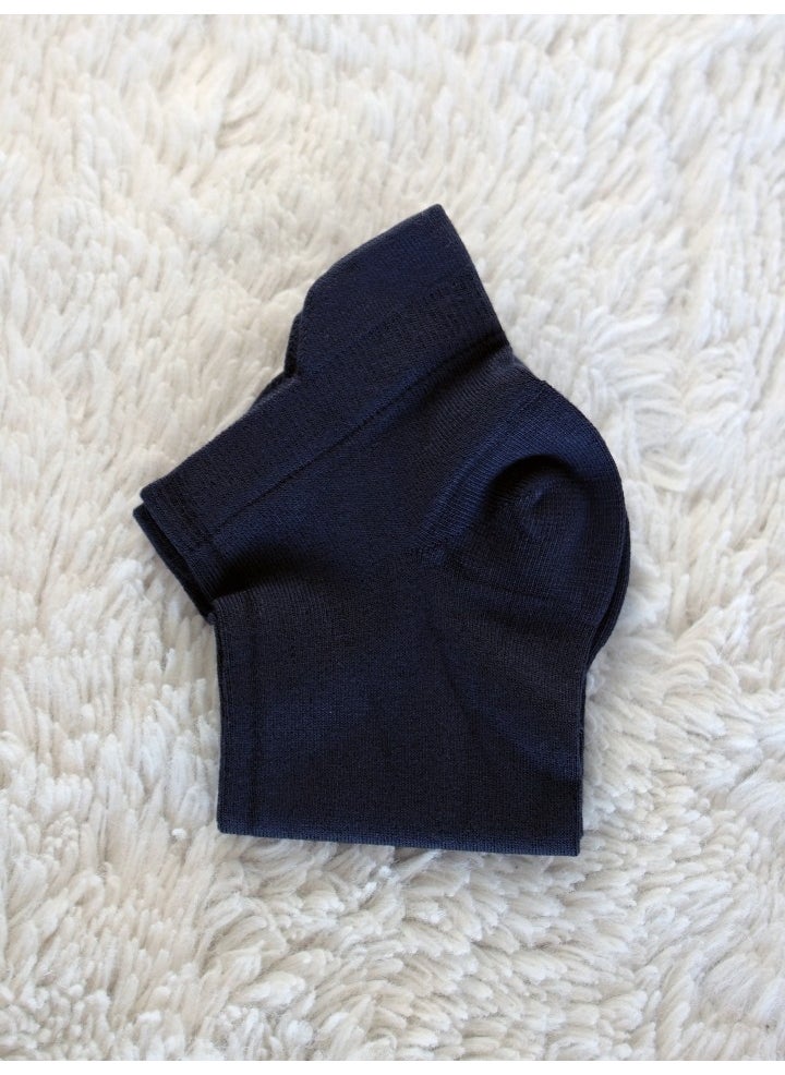 Buluş Organic - 3-pack Black, Navy Blue, Anthracite - Special Heel Technology Viscose Men's Ankle Socks - Image 1