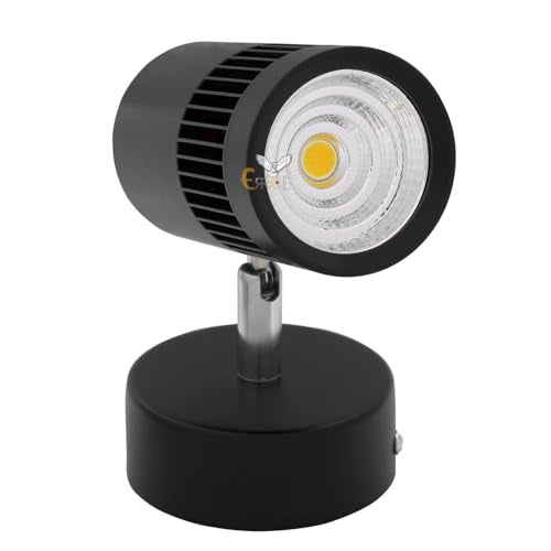 Errol Black spot Lights 9 watt Aluminium, Adjustable Head Focus Light for Wall | spot Lights for Home Ceiling | spot Light (White) - Image 1