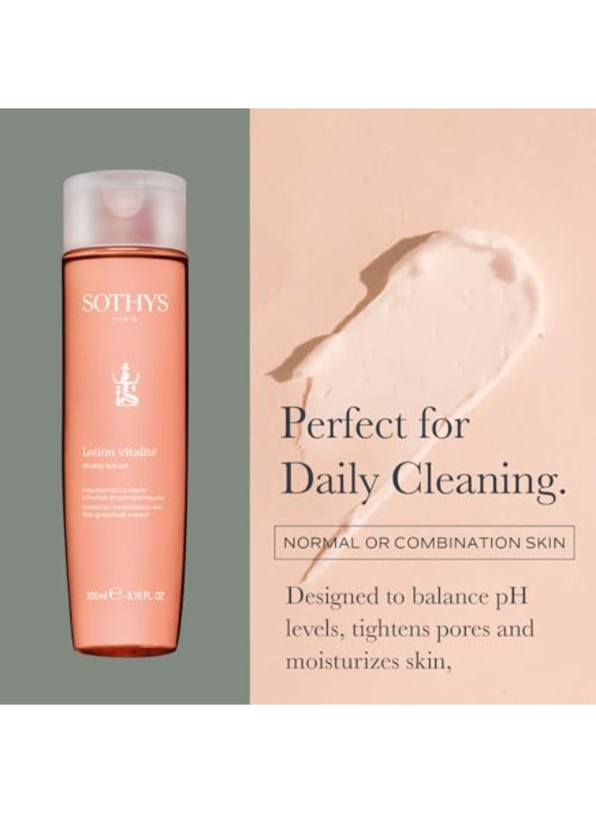 SOTHYS Vitality Lotion Moisturizing Face Toner with Grapefruit Extract Alcohol Free Facial Cleanser - Image 2