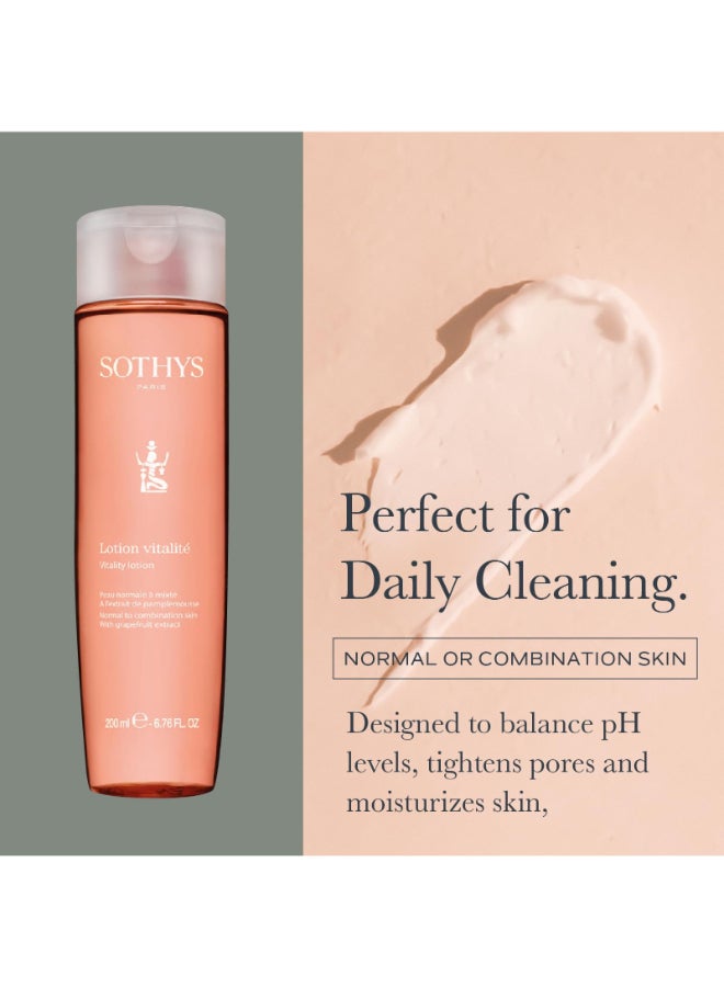 SOTHYS Vitality Lotion Moisturizing Face Toner with Grapefruit Extract Alcohol Free Facial Cleanser - Image 3