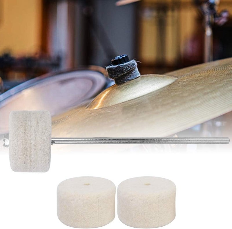 Stainless Steel Felt Pedal Hammer Beater Set, Classical Hammer Head Design, Durable Replacement Pads Included - Advanced Fine Felt, Professional Casting, Long - Lasting Use for - Image 4