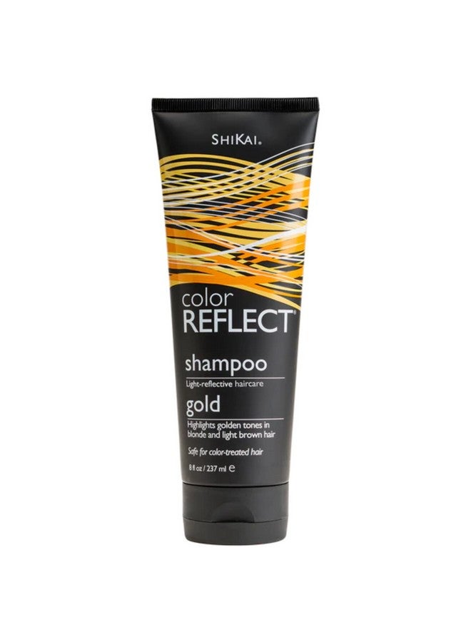 ShiKai Color Reflect Gold Hair Shampoo (8 oz) | Hydrating Hair Brightener with Chamomile |Enhance Gold Color in Blonde, Lt Brown & Red Hair