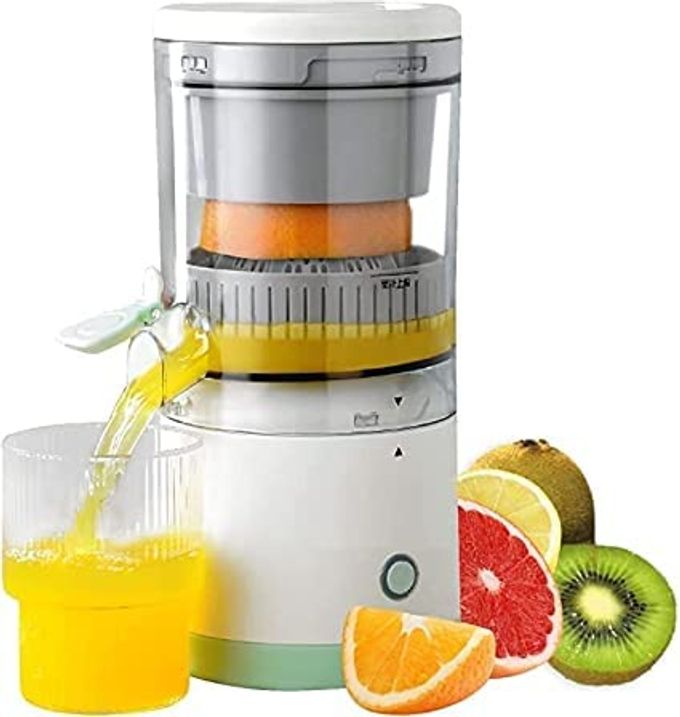 Drumstone Rechargeable Electric Citrus Juicer  USB-C Portable Orange & Lemon Squeezer, 45W Quiet Motor, BPA-Free, Compact Juice Extractor for Travel & Home  White - Image 1
