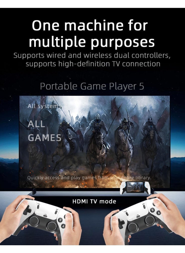 أنبيرنيك جهاز ألعاب محمول مفتوح المصدر PS5، آر كيد عالي الوضوح عابر للحدود، يدعم معارك لاعب ضد لاعب باستخدام وحدتي تحكم، 7.0 بوصة، 64 جيجابايت، رسومات عالية الوضوح - Image 4