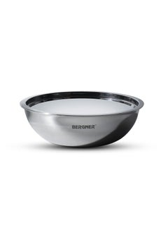 BERGNER Bergner Argent TriPly Stainless Steel 20 cm Tasra with Stainless Steel Lid, 1.5 LTR Tasla with Lid, Food Safe, Flared Rim, Durable, Dishwasher Safe, Induction Bottom and Gas Ready  - Image 1