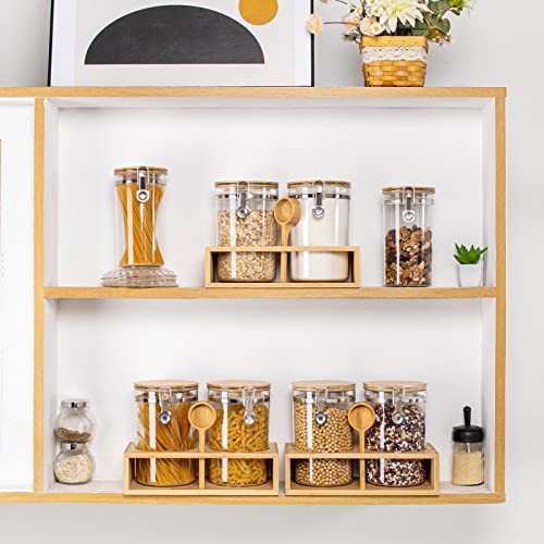 Yangbaga Coffee Container for Ground Coffee,2×58OZ Storage Containers with Shelf & Scoop,Plastics Airtight Coffee Canisters for Ground Coffee Bean,Food Storage Jars for Kitchen,Nuts,Tea,Sugar - Image 5