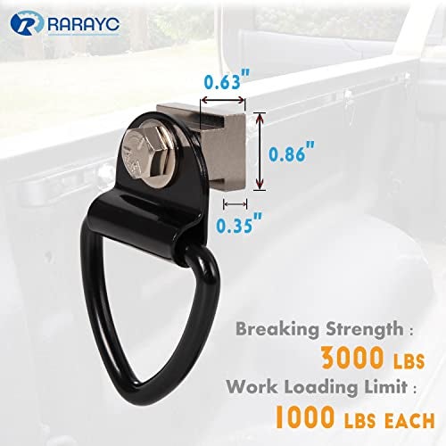 RARAYC 6 PCS Bed Rail Accessories for Toyota Tacoma & Toyota Tundra - Image 3