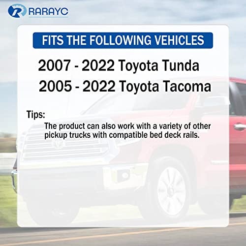 RARAYC 6 PCS Bed Rail Accessories for Toyota Tacoma & Toyota Tundra - Image 2