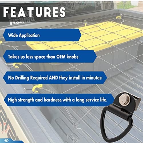 RARAYC 6 PCS Bed Rail Accessories for Toyota Tacoma & Toyota Tundra - Image 5