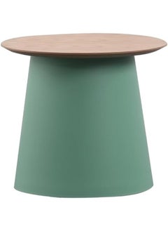 Daamudi Daamudi KAI Round Table, Minimalist Center Table or Coffee Table for Home & Office, Low Sofa Side Table, End Table, Couch TeaTable for Living Room, Bedroom or Office Space (GREEN, SMALL) 