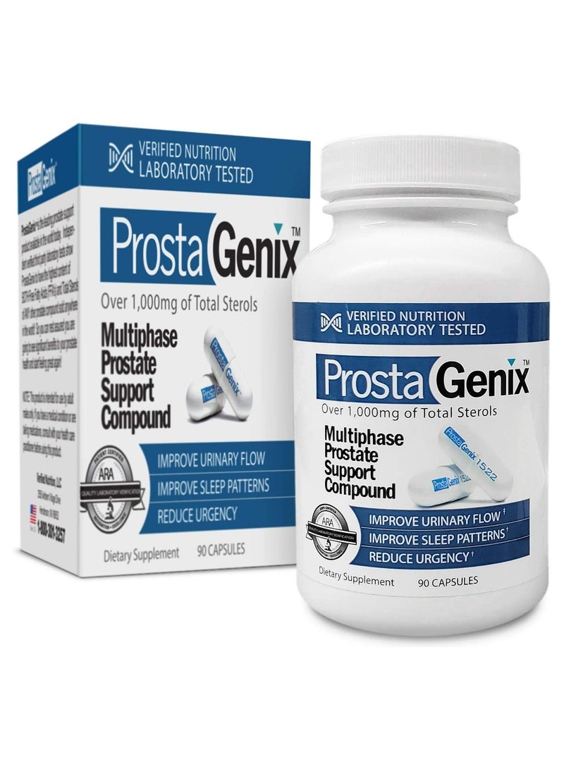 ProstaGenix ProstaGenix Multiphase Supplement-Featured on Larry King Investigative TV Show - Over 1 Million Sold - End Nighttime Bathroom Trips, Urgency, Frequent Urination. 90 Capsules
