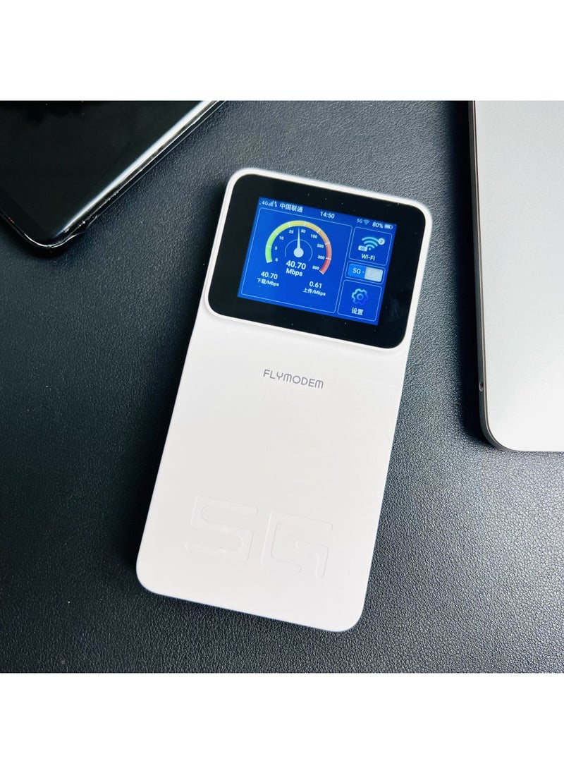 FLYMODEM - Flymodem 5G MIFI Portable Wifi Router MF10 with Qualcom Chip Support for 32 Uers - Image 1