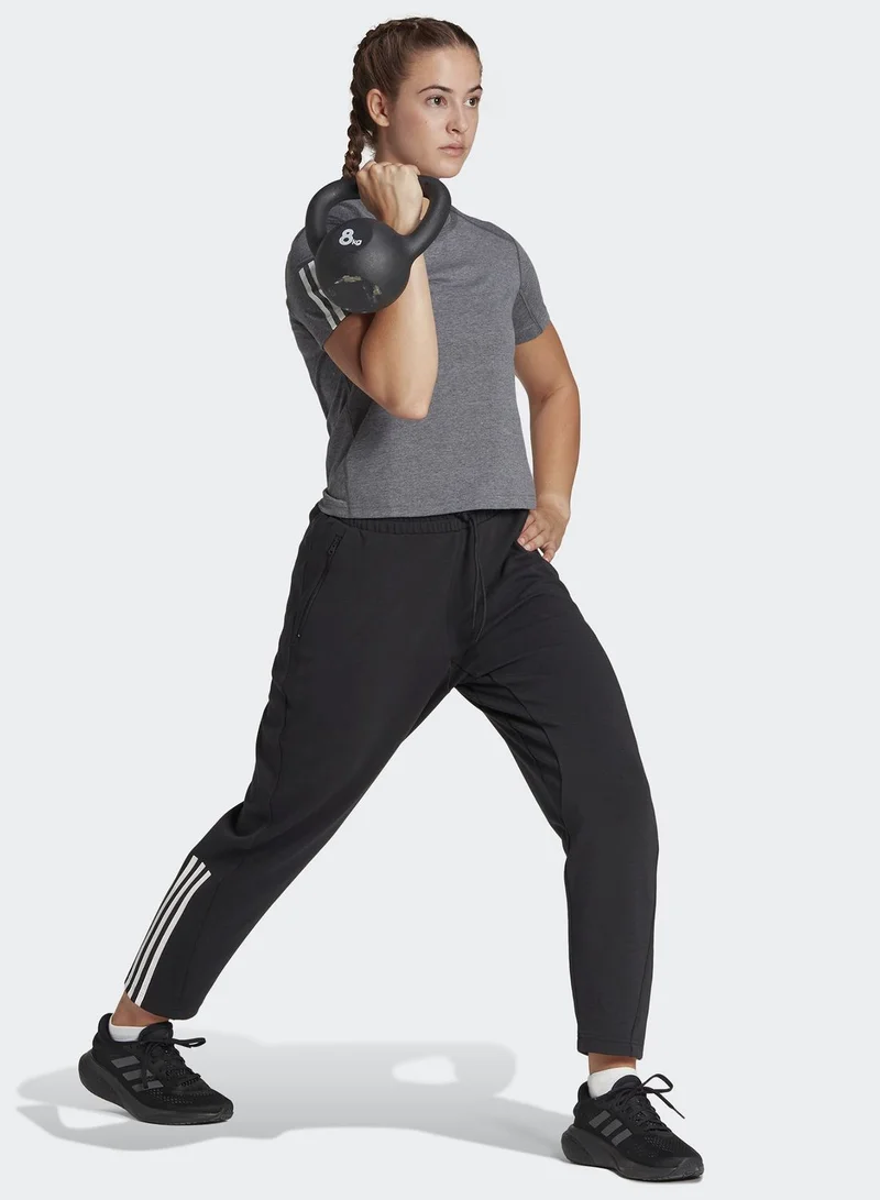 Adidas Train Essentials Regular-Fit Cotton Training Joggers