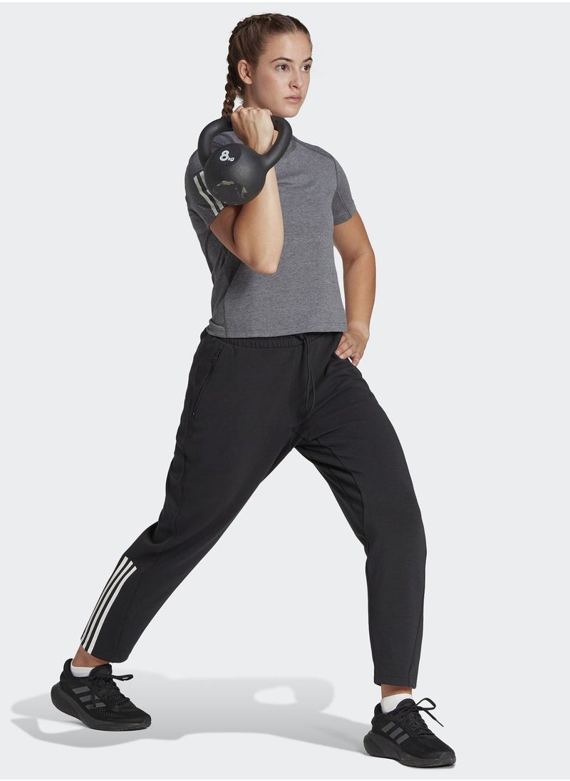 Adidas - Train Essentials Regular-Fit Cotton Training Joggers - Image 1