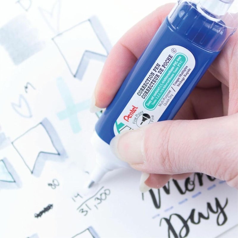Pentel ® Presto!™ Jumbo Correction Pen, Fine Point, 12 ml - Image 3