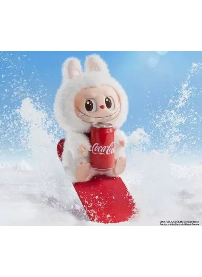 NIBEMINENT Cartoon LABUBU Coca Cola Series Vinyl Face Blind Box Macaron Pendant Toy  - Image 1