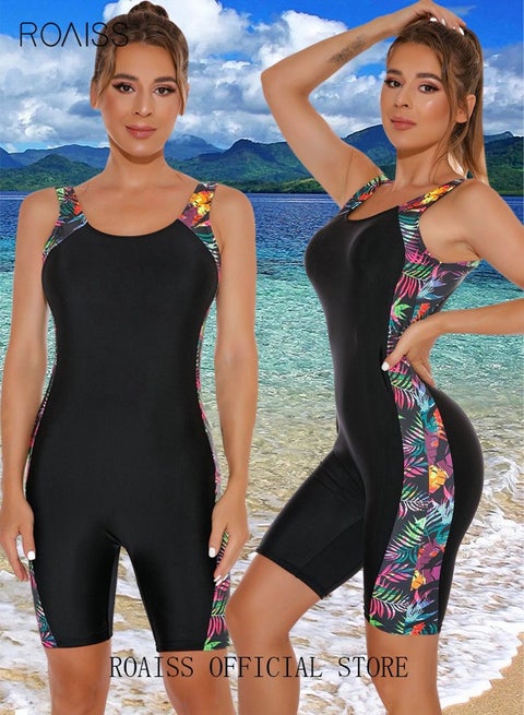 Women One Piece Backless Swimsuit Surf Clothes Swimwear Conservative Beachwear Bathing Suit Sports Suits Jumpsuit