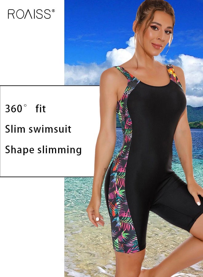 roaiss Women's One Piece Backless Swimsuit Versatile Surf and Sports Bathing Suit Designed for Conservative Beachwear Backless Design, Tummy Control Silhouette, and Comfortable Jumpsuit Style for Swimming, Surfing, and Summer Vacations Black - Image 3