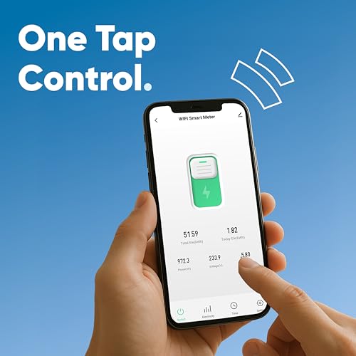 AZIOT 1P 63A WiFi Smart Circuit Breaker with Power Monitoring, Remote & Voice Control | Over/Undervoltage & Overcurrent Protection | Works with EV Chargers, Heaters, Pumps | SmartLife App - Image 2