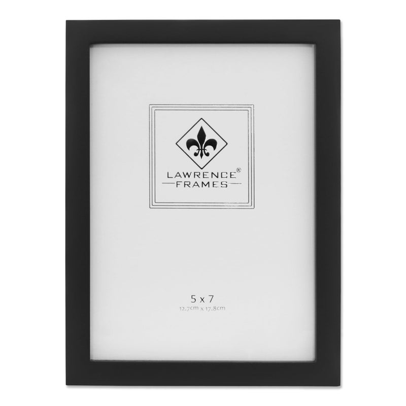 Lawrence Frames Black Wood Picture Frame Gallery Collection 5 by 7Inch