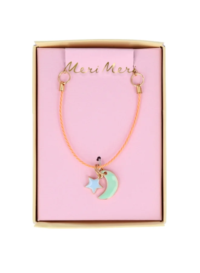 Enamel Moon & Sun Necklace