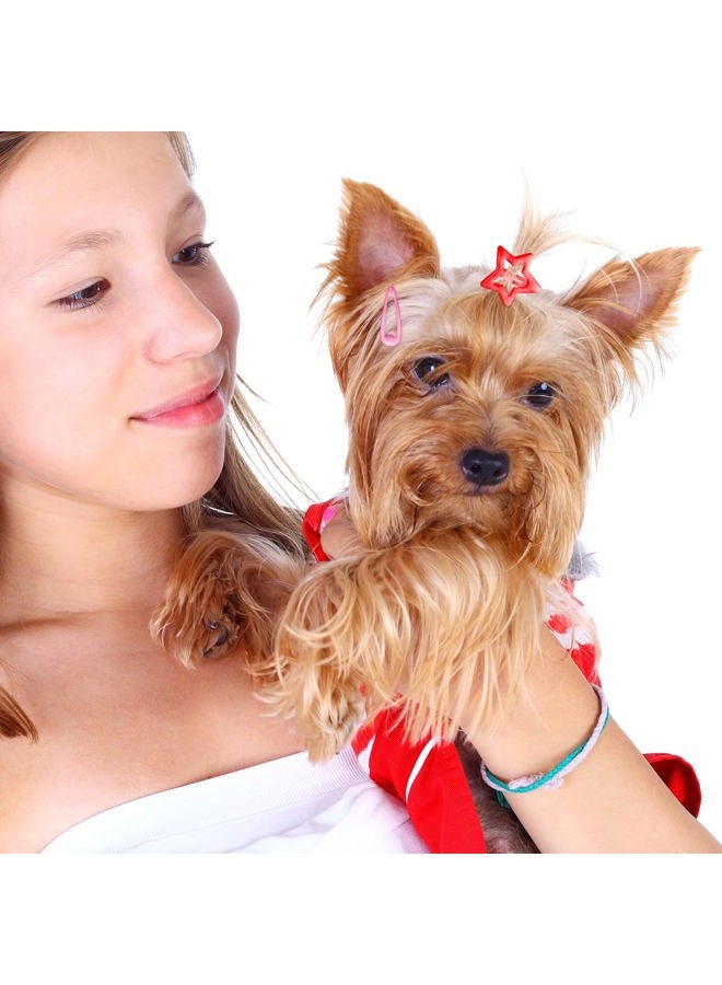 Mtlee 40 Pieces Dog Hair Clips Pet Hair Barrettes Grooming Products Small Snap Hair Clips Cute Pet Hairpin Headwear for Cat Puppy, 20 Pairs - Image 2