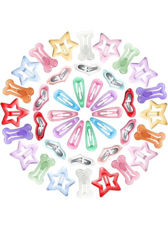 Mtlee 40 Pieces Dog Hair Clips Pet Hair Barrettes Grooming Products Small Snap Hair Clips Cute Pet Hairpin Headwear for Cat Puppy, 20 Pairs - Image 1