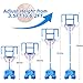 ShyLizard Kids Toy Gift for 3 4 5 6 7 8 Years Old Kids Basketball Hoop Adjustable Height 35FT62FT Mini Basketball Hoop for Boys Girls Basketball Goal Toys Outdoor Indoor Game GiftsBlue - Image 4