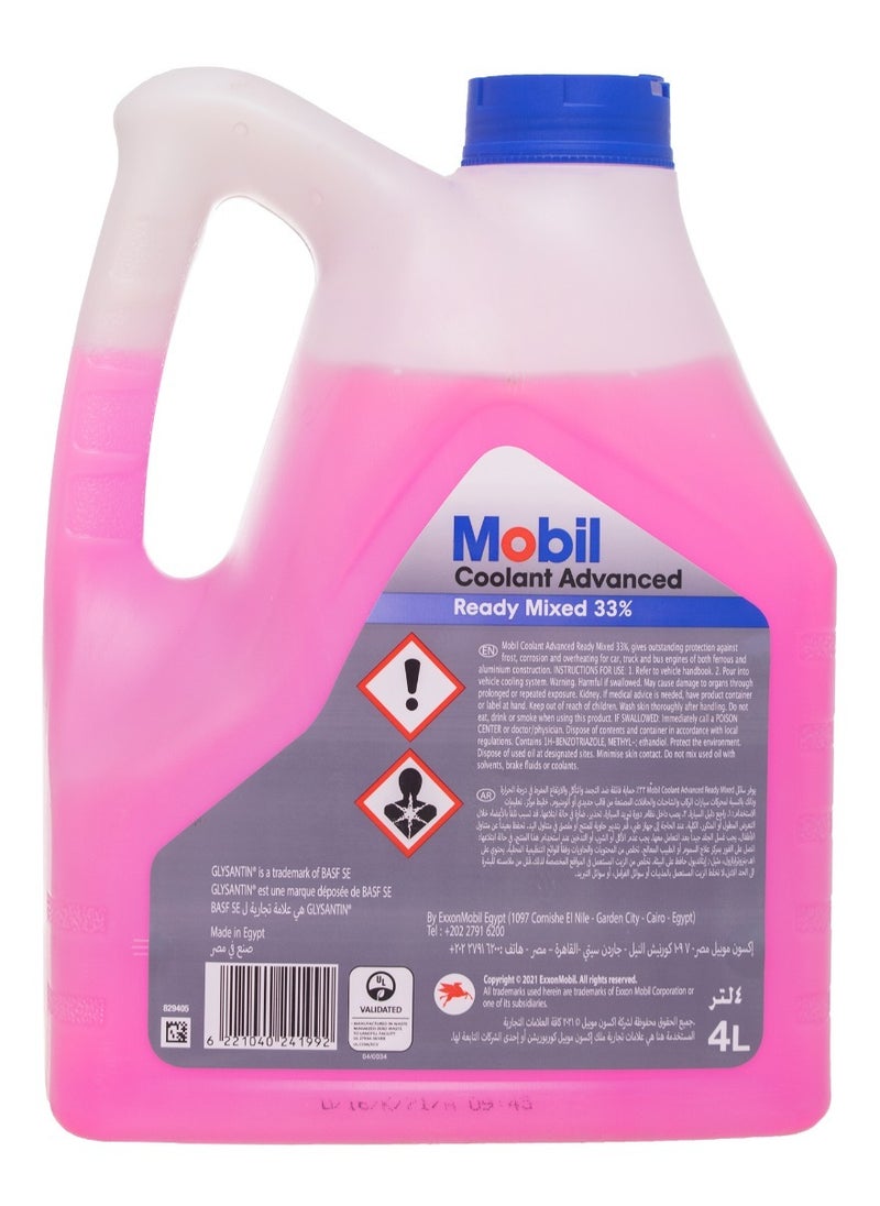 Mobil Mobil radiator coolant red 4L  - Image 2