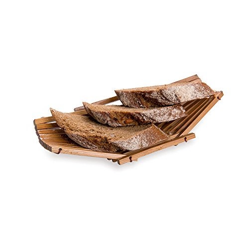 Restaurantware 6.5 Inch Wooden Bread Basket 1 Durable Bamboo Basket For Food - Shatterproof Boat-Shaped Bamboo Serving Basket Sustainable For Parties Or Buffets - Image 1