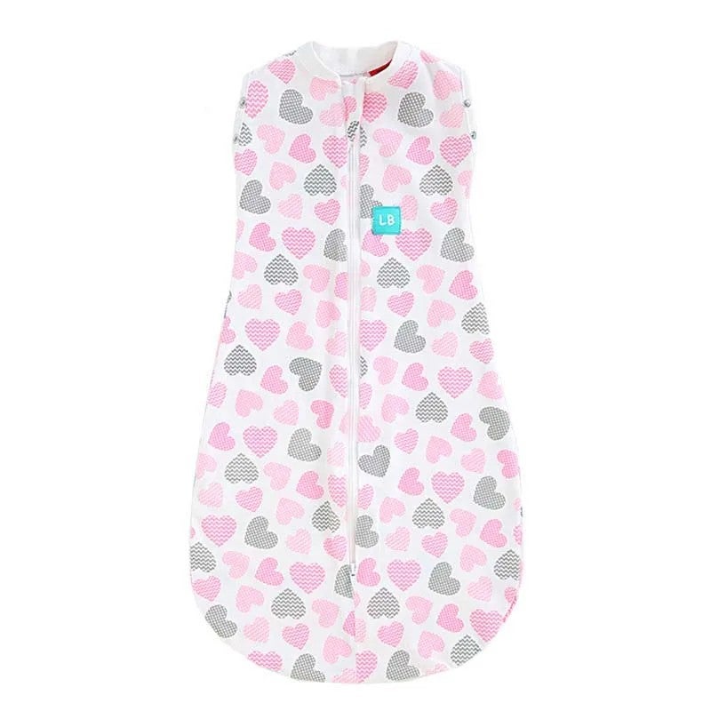 Bluejw 0-6 Month Cotton Baby Swaddle Sleeping Bag - New Style Multi-Color Infant Swaddlers Blanket - Image 1