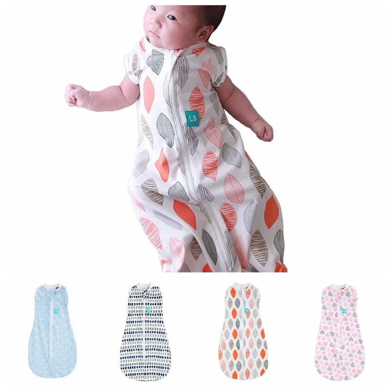 Bluejw 0-6 Month Cotton Baby Swaddle Sleeping Bag - New Style Multi-Color Infant Swaddlers Blanket - Image 2