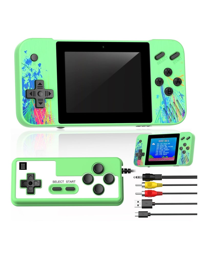 SOLARAE Handheld Game Console with 800 Classic FC Games, 3.5-inch Color Screen, 1200mAh Rechargeable Battery, TV Connectivity, Two-Player Support, Portable Retro Video Game Gift for Kids - Image 1