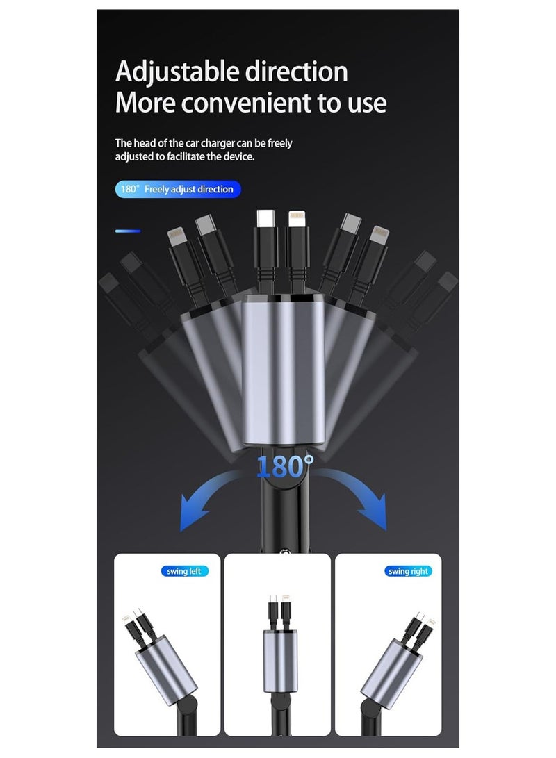 شاحن سيارة سريع للغاية بقوة 120 وات، متوافق مع أجهزة Apple IPhone وAndroid - Image 4