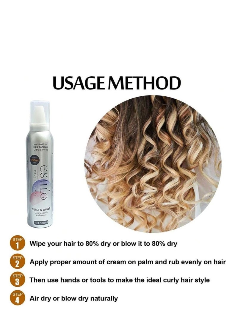 Hair Mousse Ultra Strong Curls and Waves 300 ml