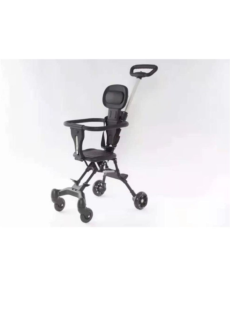 Generic Baby Foldable Four Wheel Child Stroller Lightly Easly Foldable Suitable For 1-6 Years Old High Landscape Auxiliary Artifact Carry To Airplane  - Image 2