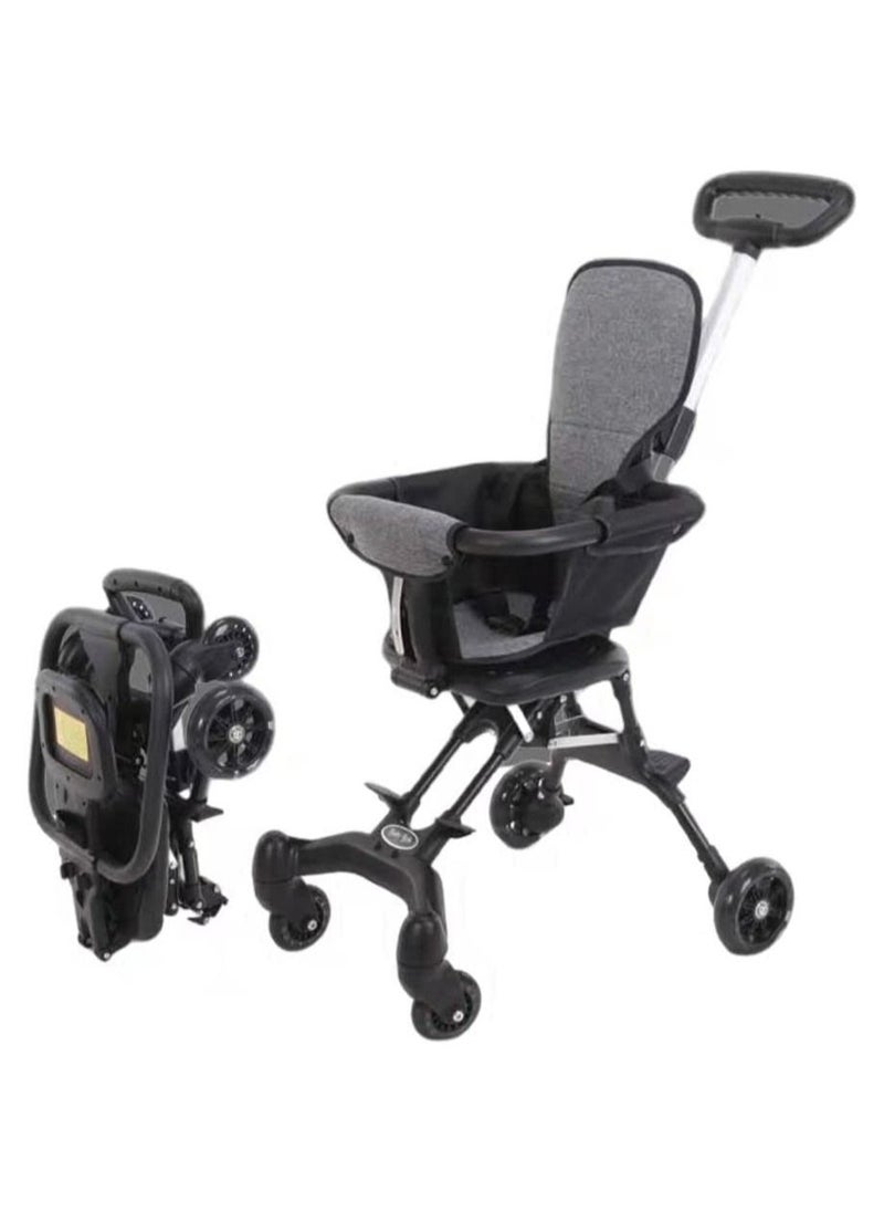 Generic Baby Foldable Four Wheel Child Stroller Lightly Easly Foldable Suitable For 1-6 Years Old High Landscape Auxiliary Artifact Carry To Airplane  - Image 1