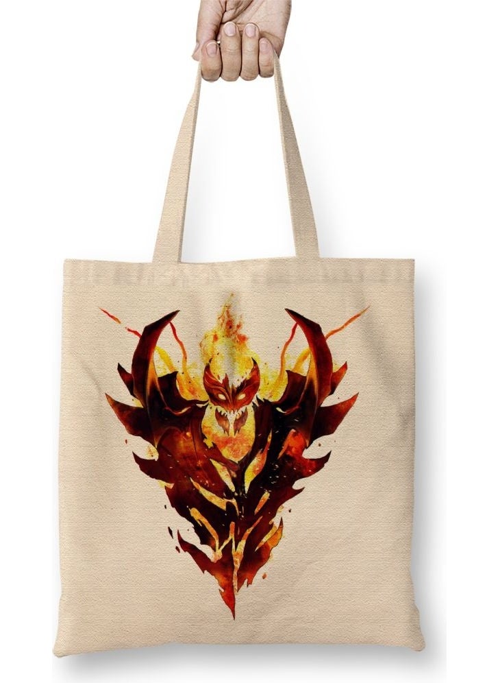 Baskı Dükkanı Print Shop Dota 2 Shadow Demon Cloth Bag Long Handle 