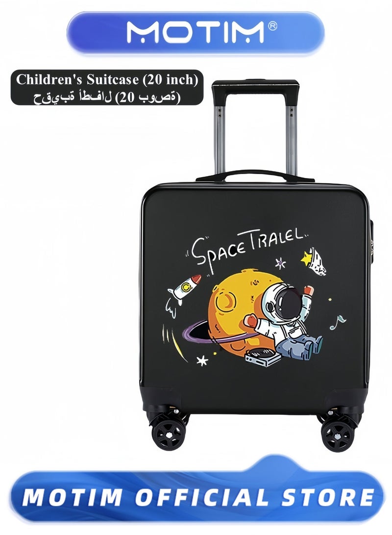 Motim Travel Luggage Carry-On Luggage Kid's Luggage 20 inch Small Luggage with Spinning Wheels Cartoon Suitcase - Image 1