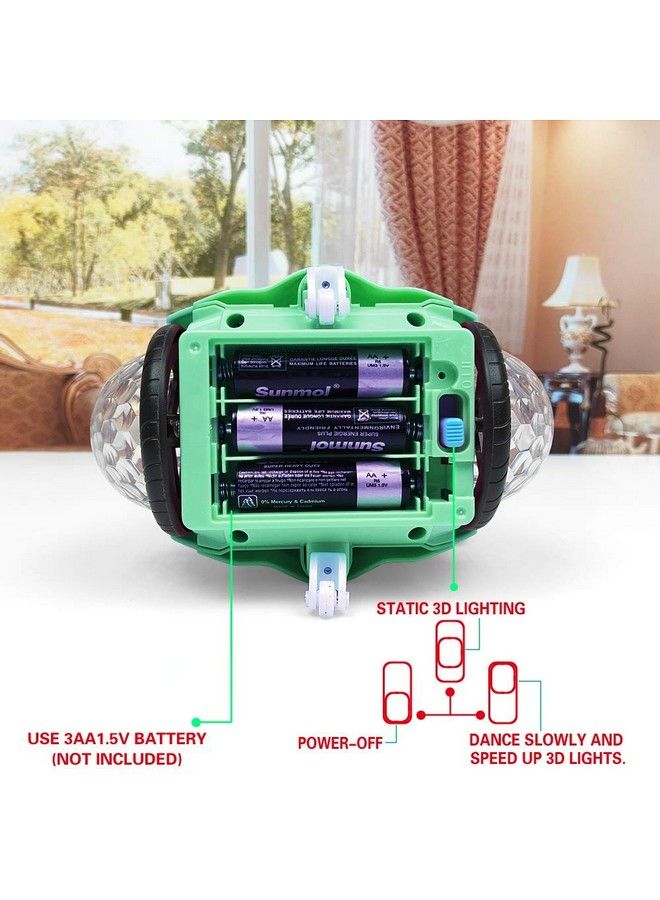 Magicwand Abs Plastic Bump & Go Stunt Tricycle Toy With 3D Lights For Kids - Image 4