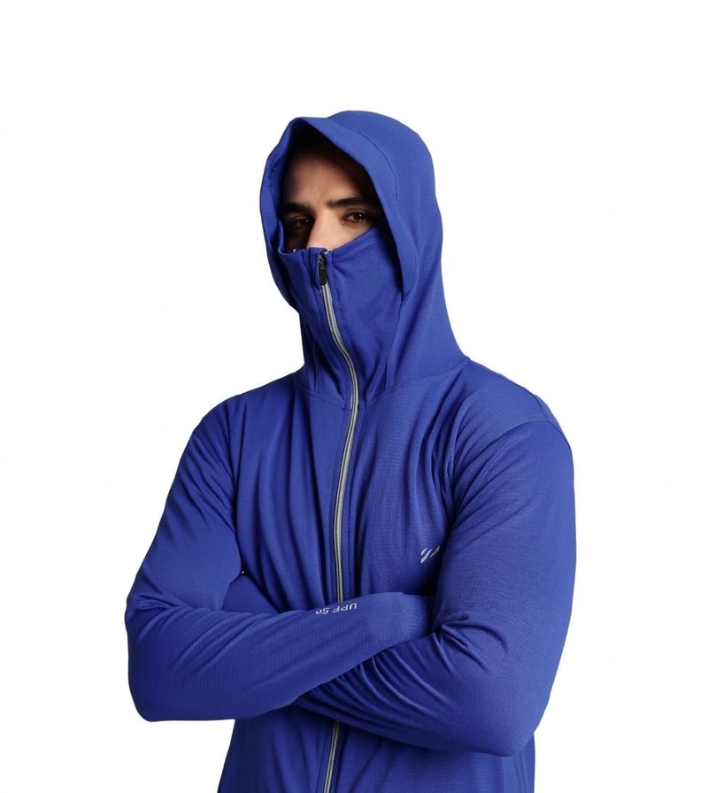 BLUE TYGA Men Nylon Blend Sunscreen Standard Length Jacket 2.0 - Advanced Protection From Sun & Pollution - Upf 50+ Protection - Image 1