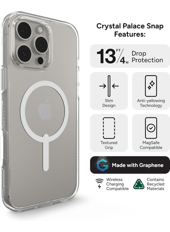 ZAGG Crystal Palace Snap Case for iPhone 16 Pro Max Clear - Image 3