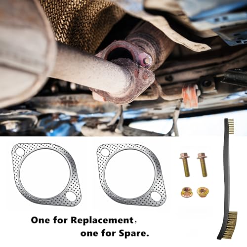 Strongthium 2 Pcs 3" Exhaust Gasket 2 Bolt for 3 Inch Muffler Flange Manifold 120-07610-0002 - Image 5