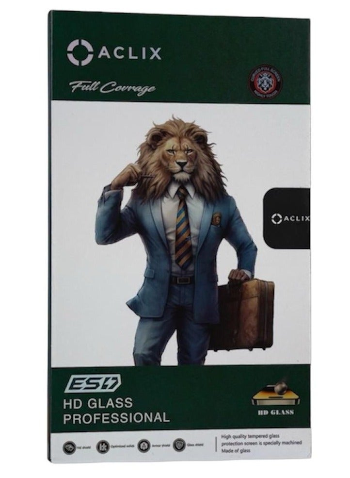 أكاليكس واقي شاشة من الزجاج المقسى 5D مصمم لهاتف سامسونج جالاكسي A10، تغطية كاملة للشاشة من الحافة إلى الحافة وخالية من الفقاعات - Image 2