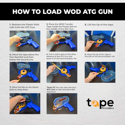 WOD Tape WOD General Purpose ATG Tape, 1/2 inch x 36 yds. (Set of 6 Rolls) Adhesive Transfer Tape Glider Refill Rolls Clear Adhesive on Gold Liner (Acid Free) RWATG20 - Image 4