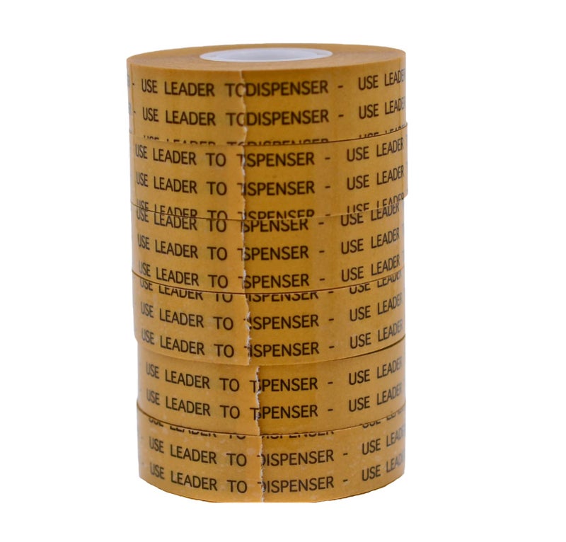 WOD Tape WOD General Purpose ATG Tape, 1/2 inch x 36 yds. (Set of 6 Rolls) Adhesive Transfer Tape Glider Refill Rolls Clear Adhesive on Gold Liner (Acid Free) RWATG20 - Image 1
